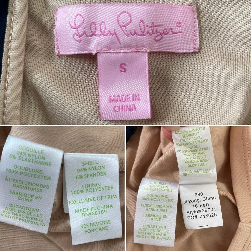 Lilly Pulitzer Nicoline Dress in Navy Blue Size Small - Picture 13 of 13